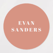 Eenvoudige Boho Rainbow Waterbestendige Naam Labels (Design 2)