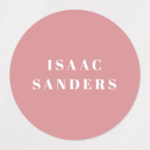 Eenvoudige Boho Rainbow Waterbestendige Naam Labels (Design 1)