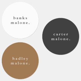 Eenvoudige Boho Rainbow Waterbestendige Naam Labels