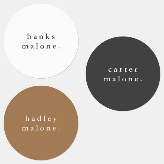 Eenvoudige Boho Rainbow Waterbestendige Naam Labels (Groep)