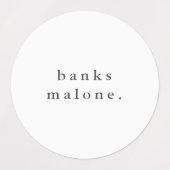 Eenvoudige Boho Rainbow Waterbestendige Naam Labels (Design 1)