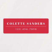 Eenvoudige Boho Rainbow Waterbestendige Naam Labels (Design 1)