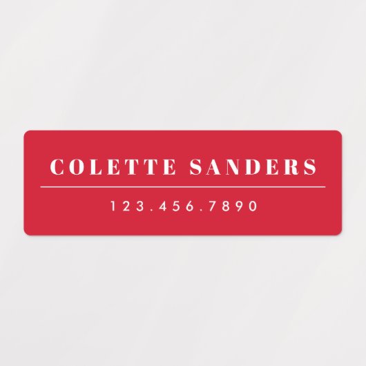 Eenvoudige Boho Rainbow Waterbestendige Naam Labels (Design 1)