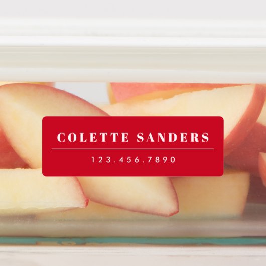 Eenvoudige Boho Rainbow Waterbestendige Naam Labels (Aangebracht)