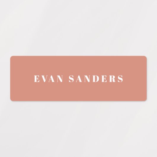 Eenvoudige Boho Rainbow Waterbestendige Naam Labels (Design 2)