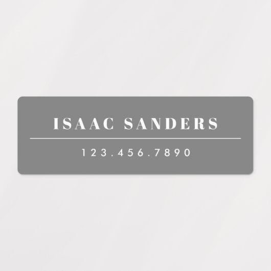 Eenvoudige Boho Rainbow Waterbestendige Naam Labels (Design 1)