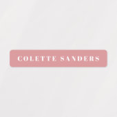 Eenvoudige Boho Rainbow Waterbestendige Naam Labels (Design 1)