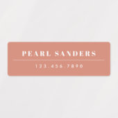 Eenvoudige Boho Rainbow Waterbestendige Naam Labels (Design 2)