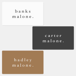 Eenvoudige Boho Rainbow Waterbestendige Naam Labels