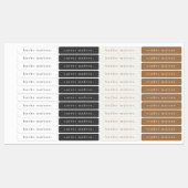 Eenvoudige Boho Rainbow Waterbestendige Naam Labels (Vel)