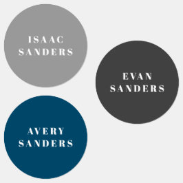 Eenvoudige Boho Rainbow Waterbestendige Naam Labels