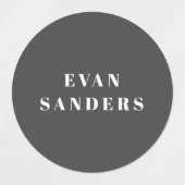 Eenvoudige Boho Rainbow Waterbestendige Naam Labels (Design 2)