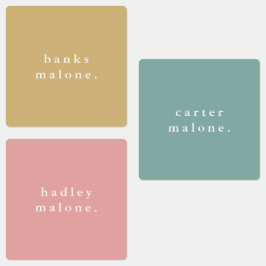 Eenvoudige Boho Rainbow Waterbestendige Naam Labels