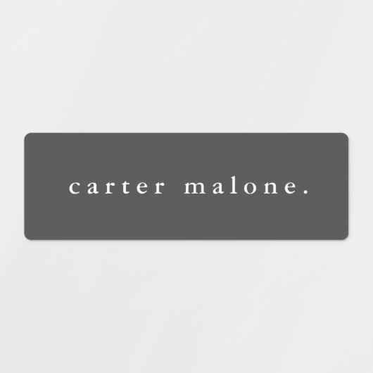 Eenvoudige Boho Rainbow Waterproof Name Labels (Design 2)