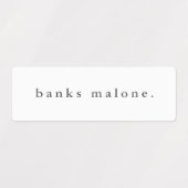 Eenvoudige Boho Rainbow Waterproof Name Labels (Design 1)