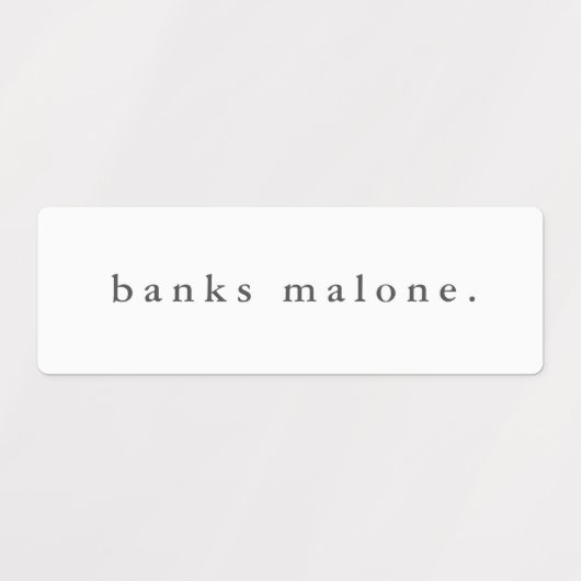 Eenvoudige Boho Rainbow Waterproof Name Labels (Design 1)