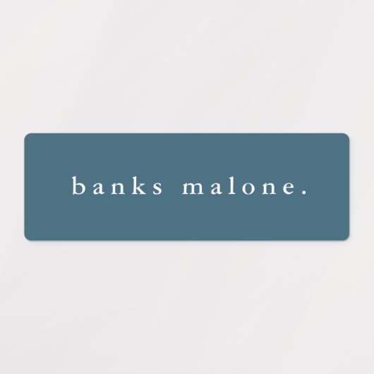 Eenvoudige Boho Rainbow Waterproof Name Labels (Design 1)