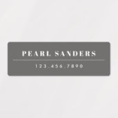 Eenvoudige Boho Rainbow Waterproof Name Labels (Design 2)