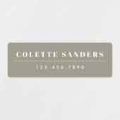 Eenvoudige Boho Rainbow Waterproof Name Labels (Design 1)