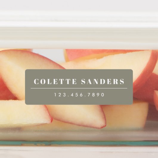 Eenvoudige Boho Rainbow Waterproof Name Labels (Aangebracht)