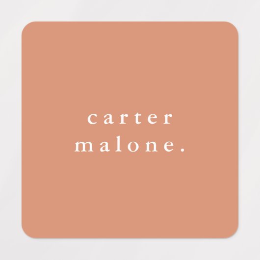 Eenvoudige Boho Rainbow Waterproof Name Labels (Design 2)