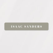 Eenvoudige Boho Rainbow Waterproof Name Labels (Design 1)