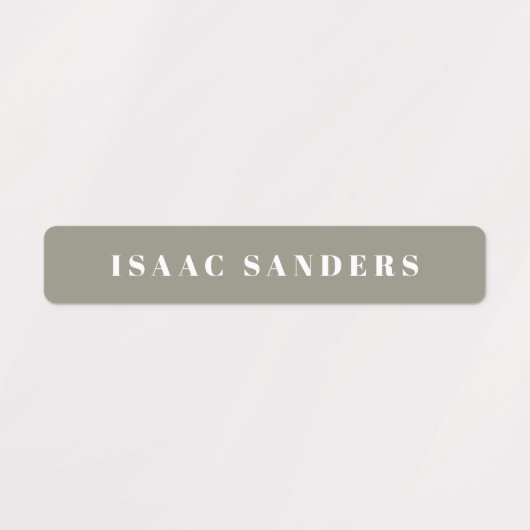 Eenvoudige Boho Rainbow Waterproof Name Labels (Design 1)