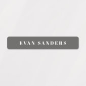 Eenvoudige Boho Rainbow Waterproof Name Labels (Design 2)