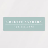 Eenvoudige Boho Regenboog Waterdichte Naam Labels (Design 1)