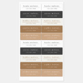 Eenvoudige Boho Regenboog Waterdichte Naam Labels (Vel)