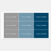 Eenvoudige Boho Regenboog Waterdichte Naam Labels (Vel)