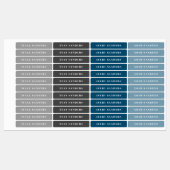 Eenvoudige Boho Regenboog Waterdichte Naam Labels (Vel)