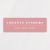 Eenvoudige Boho Regenboog Waterdichte Naam Labels (Design 1)