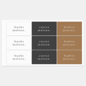 Eenvoudige Boho Regenboog Waterdichte Naam Labels (Vel)