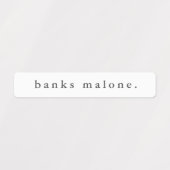Eenvoudige Boho Regenboog Waterdichte Naam Labels (Design 1)