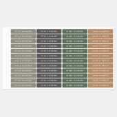 Eenvoudige Boho Regenboog Waterdichte Naamlabels Labels (Vel)