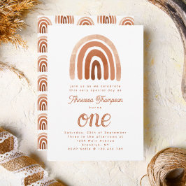 Eenvoudige boho regenboogaarde elk jaar een boer kaart