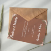 Eenvoudige Boho Sage Save the Date Kaart