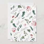 Eenvoudige Boho Single Photo Merry Christmas Kaart (Achterkant)