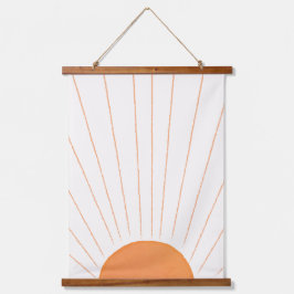 Eenvoudige Boho Sun Sunrise Hangend Wandkleed