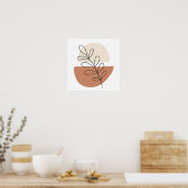 Eenvoudige Boho Tekeningen Boho Chique Esthetische Poster (Keuken)