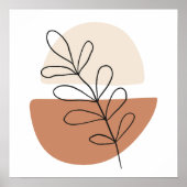 Eenvoudige Boho Tekeningen Boho Chique Esthetische Poster (Voorkant)