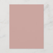 Eenvoudige Boho Typografie Weddenschapskaart Advieskaart (Achterkant)