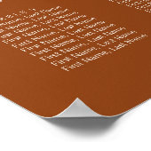 Eenvoudige Boho Typografie Wedding Seating Chart Poster (Hoek)