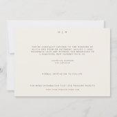 Eenvoudige Boho Wilde Bloem Bewaar De Datum Trouwk Save The Date (Achterkant)