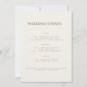 Eenvoudige Boho Wildflower Bachelorette Weekend Ka Kaart (Achterkant)