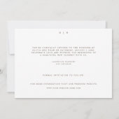 Eenvoudige Boho Wildflower Bewaar de datum Bruilof Save The Date (Achterkant)