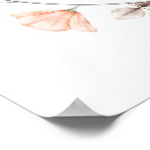 Eenvoudige Boho Wildflower Lijst Welkom Baby showe Poster (Hoek)