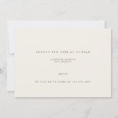 Eenvoudige Boho Wildflower repetitie diner uitnodi Bedankkaart (Achterkant)