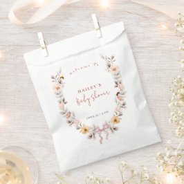 Eenvoudige Boho Wildflower Wreath Welkom Baby show Bedankzakje